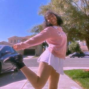 Pink logo sweatshirt